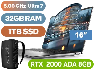 DELL Precision 5690 Intel® Core™ Ultra 7 RTX 2000 ADA Workstation Laptop