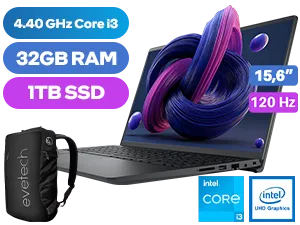 Dell Vostro 3520 Intel Core i3 Laptop With 32GB RAM & 1TB SSD