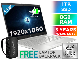 HP 15 Core i5 Laptop 8NJ09EA With 1TB SSD And 8GB RAM | Evetech
