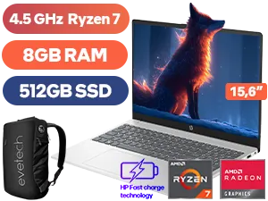 HP 15-fc0001ni Ryzen 7 Laptop