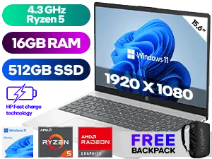 HP 15-fc0002ni Ryzen 5 Laptop