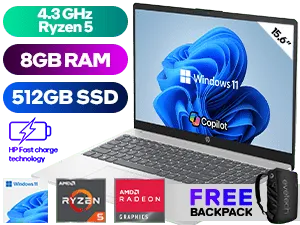 HP 15-fc0003ni Ryzen 5 Laptop