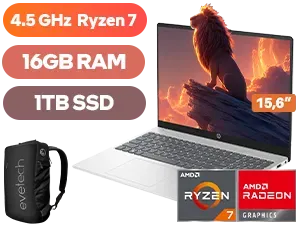 HP 15-fc0044ni Ryzen 7 Laptop with 1TB SSD - Image 1