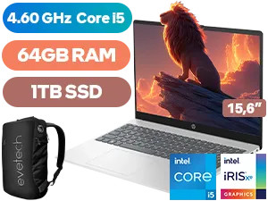 HP 15-fd0032ni 13th Gen Intel® Core™ i5 Laptop with 64GB RAM & 1TB SSD