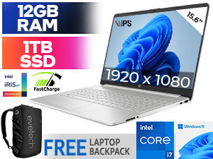 HP 15s-fq5008ni 12th Gen Core i7 Laptop With 12GB RAM & 1TB SSD
