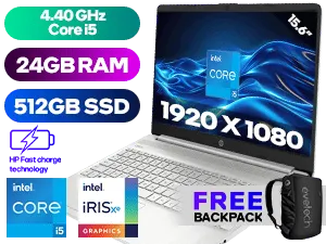 HP 15s-fq5018ni 12th Gen Intel® Core™ i5 Laptop with 24GB RAM
