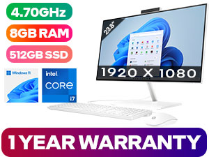 HP 24-ck0000ni 12th Gen Core i7 All-in-One PC | Evetech