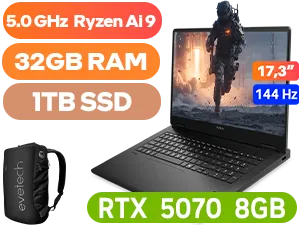 HP OMEN 17-db1007ni Ryzen AI 9 RTX 5070 Laptop