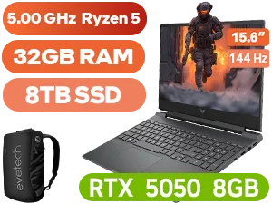 HP Victus 32GB/8TB Ryzen 5