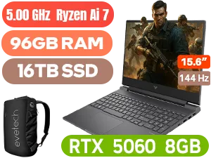 HP Victus 15 96GB/16TB Ryzen 7
