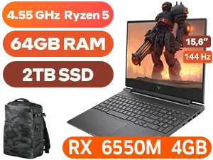 HP Victus 15 64GB/2TB Ryzen 5