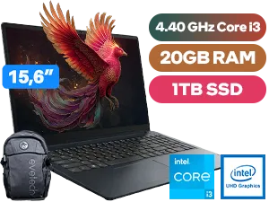 Lenovo IdeaPad 1 15IAU7 Intel Core i3 Laptop 82QD0094FU With 20GB RAM & 1TB SSD