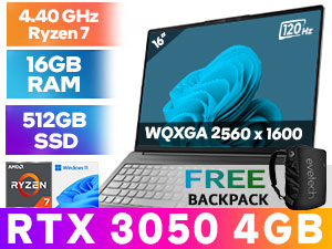Lenovo IdeaPad 5 Pro｜R7-5800U＋GPU｜16+512 Lenovo IdeaPad 5 Pro 16-inch WQXGA Laptop - AMD Ryzen 5 5600H