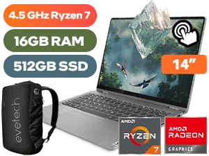 Lenovo IdeaPad Flex 5 14ABR8 Ryzen 7 Touchscreen Laptop
