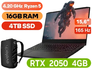 Lenovo IdeaPad Gaming 3 15ACH6 Ryzen 5 RTX 2050 Laptop With 16GB RAM & 4TB SSD