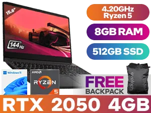 Lenovo IdeaPad Gaming 3 15ACH6 Ryzen 5 RTX 2050 Laptop