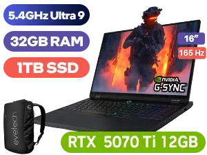 Lenovo Legion Pro 5 16IAX10H Intel Core Ultra 9 RTX 5070 Ti Gaming Laptop - Image 1