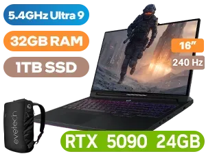 Lenovo Legion Pro 7 16IAX10H Intel Core Ultra 9 RTX 5090 Gaming Laptop - Image 1
