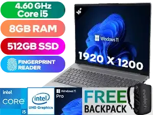 Lenovo ThinkBook 16 G6 IRL 13th Gen Intel Alder Lake Core i5-1335U up to 4.60GHz Processor, 12MB Cache, 10x Cores, 12x Threads / 8GB DDR5 RAM / 512GB Ultra-Fast NVME SSD / 16" WUXGA (1920 x 1200) IPS 300nits Anti-glare Display / Integrated Intel UHD Graphics, DirectX 12 Support / No DVD Drive Included / <span style="font-size: 20px; color: #00BFFF; font-weight: bold;">Windows 11 Professional (64bit)</span> / HD 720P Web Camera with Privacy Shutter / Bluetooth 5.2 / Intel Wi-Fi 6 AX203 Wireless LAN / 1x Headphone and Microphone Combo Jack / 2x USB 3.2 Type-A / 2x USB 4 Type-C Thunderbolt™ 4 (support data transfer, Power Delivery 3.0 and DisplayPort™ 1.4) / 1x HDMI / 1x SD Card Reader / 1x Ethernet (RJ-45) / Non-backlit Keyboard / Fingerprint Reader /  2x 2W Speaker With Dolby Audio / Lenovo ThinkBook 16 G6 IRL Core i5 Laptop Deal