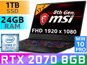 Radeon Graphics Card Amd Laptop With Rtx 2070 MSI GE75 Raider 8SF