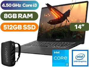 MSI Modern 14 F13MG Intel® Core™ i3 Professional Laptop With 512GB SSD