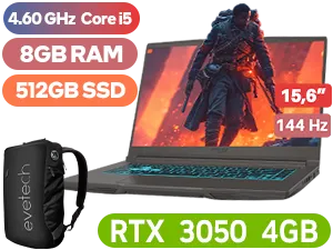 MSI THIN 15 B13UC Intel® Core™ i5 RTX 3050 Laptop