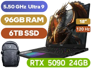 MSI Titan 18 96GB/6TB RTX 5090