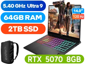 OMEN Transcend by HP 14-fb1000ni Intel® Core™ Ultra 9 RTX 5070 Laptop