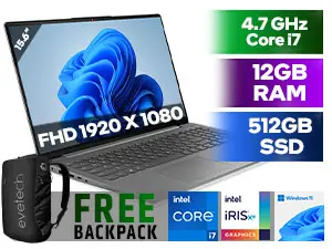 Lenovo IdeaPad 3 15ITL6 82H801K3SA 11th Gen Intel Tiger Lake Core i7-1165G7 up to 4.7GHz Processor, 12MB Cache, 4x Cores, 8x Threads / 12GB DDR4 RAM / 512GB Ultra-Fast NVME SSD / 15.6" FHD 1920x1080 Anti-Glare Display / Integrated Intel Iris Xe Graphics, DirectX 12 Support / No DVD Drive Included / Windows 11 Home (64bit) / HD 720p with Privacy Shutter Microphone / Bluetooth 5.0 / Dual Band 802.11ac Wireless LAN / 2x 1.5W Speaker With Dolby Audio / Headphone Audio & Microphone Combo Jack / 1x USB 2.0 / 1x USB Type-A / 1x USB Type-C / 1x HDMI / 1x SD Card Reader / Non-Backlit Keyboard / Lenovo IdeaPad 3 15ITL6 Core i7 Laptop Deal