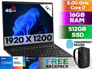 Buy Lenovo ThinkPad X1 Carbon Core i7 4G LTE Laptop | High