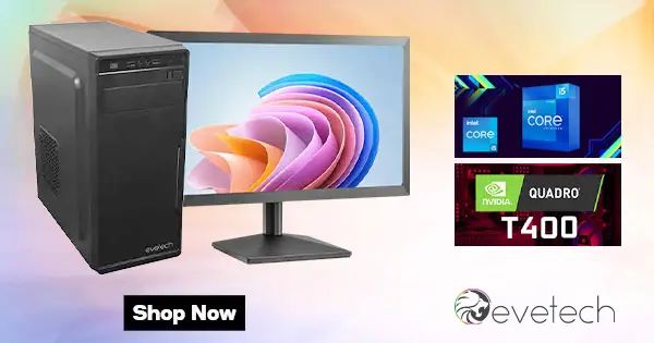 Intel 12th Gen Core i5 12400F 4.4GHz T400 4GB Workstation PC | Evetech