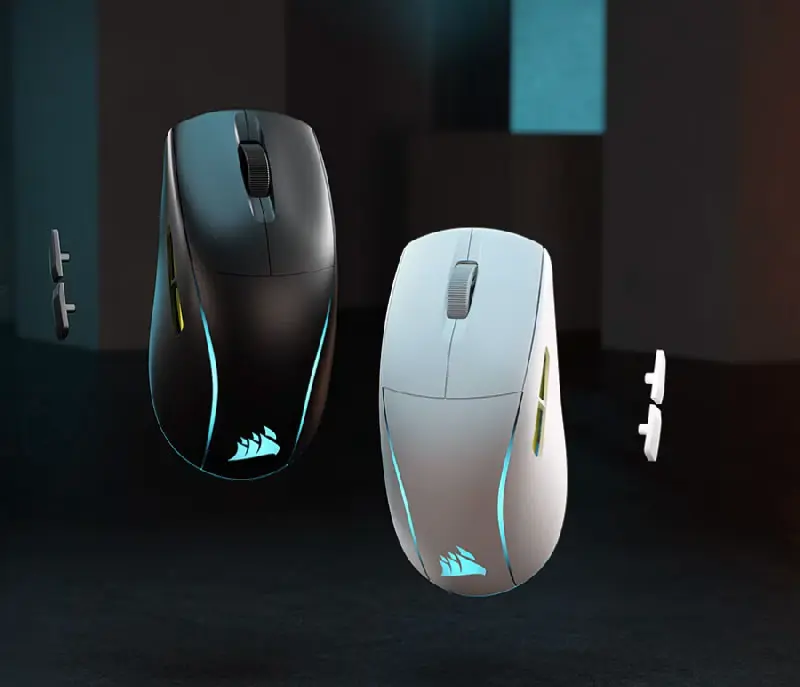 Corsair M75 Wireless RGB Gaming Mouse - Ambidextrous Design - Mobile View