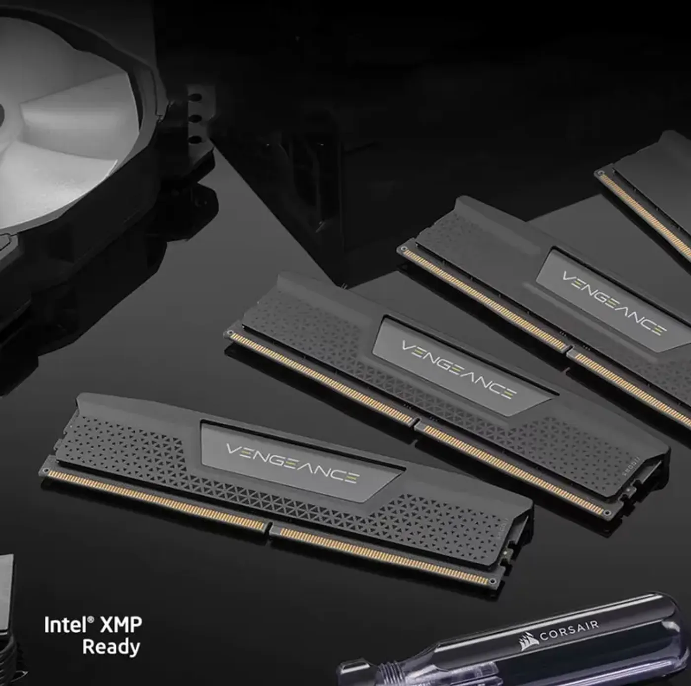 Corsair Vengeance DDR5 modules shown as a matched pair