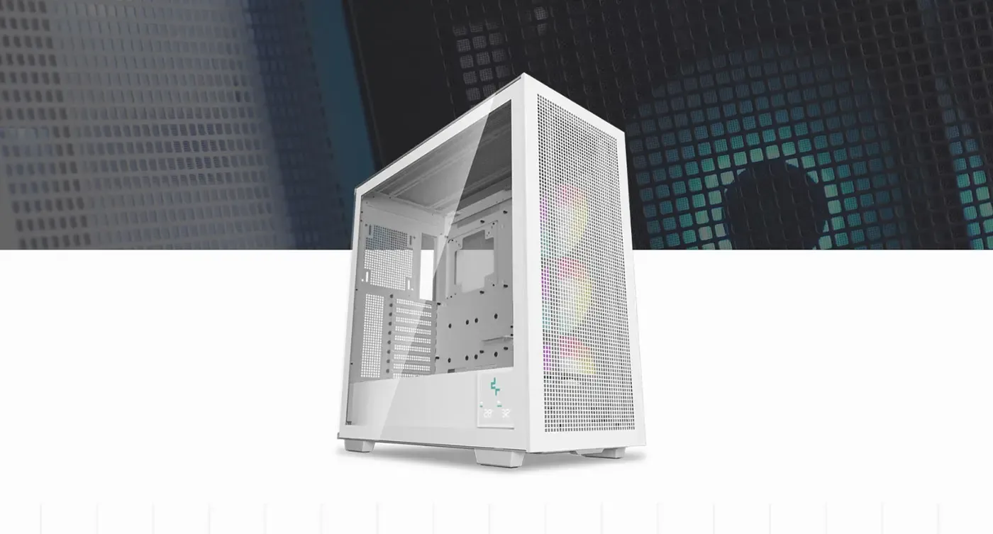 DeepCool MORPHEUS WH ATX+ modular airflow case in white