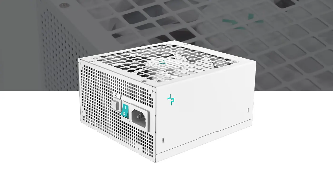 DeepCool PX1200G WHITE ATX3.0 80 Plus Gold Power Supply - High