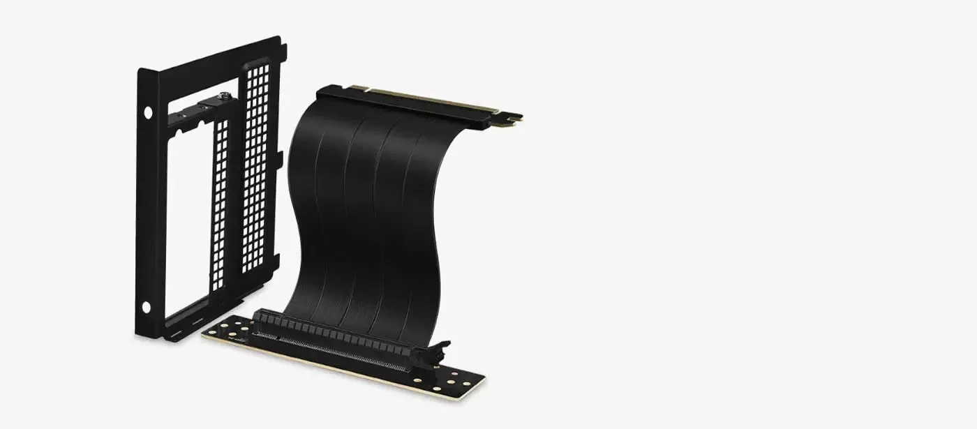 EMI shielding on the DeepCool vertical GPU bracket riser cable
