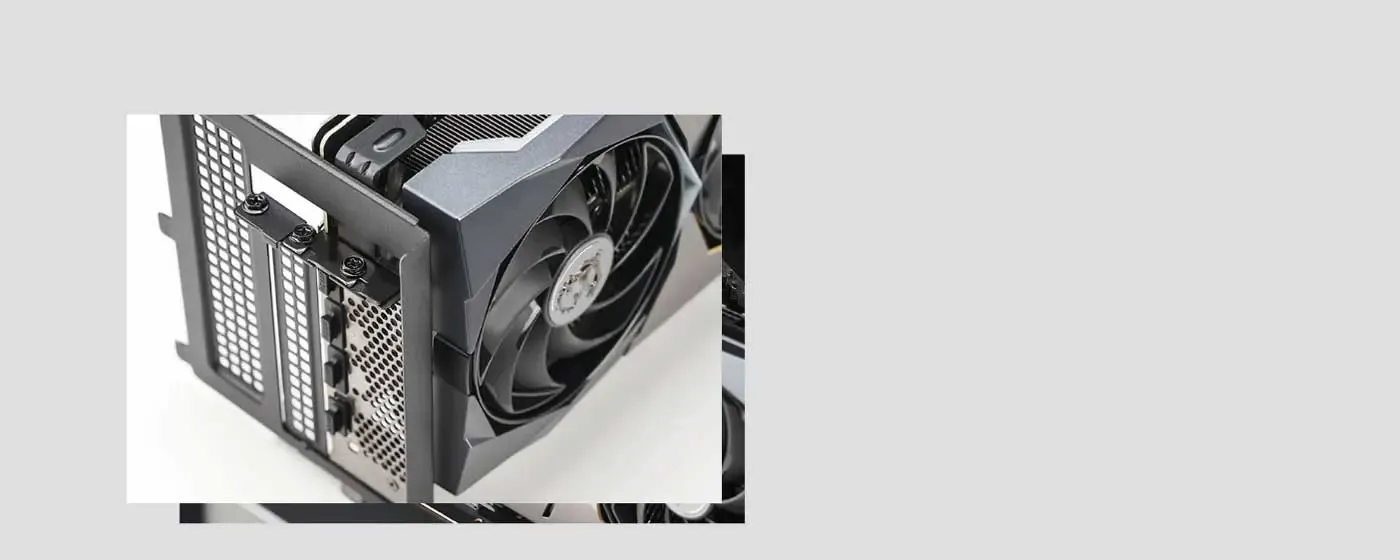 Three-step installation sequence for the DeepCool vertical GPU bracket