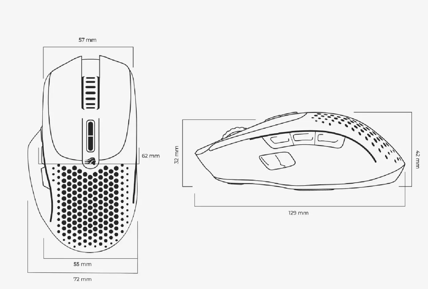 GLORIOUS Model I 2 Wireless Gaming Mouse - Technical Specs