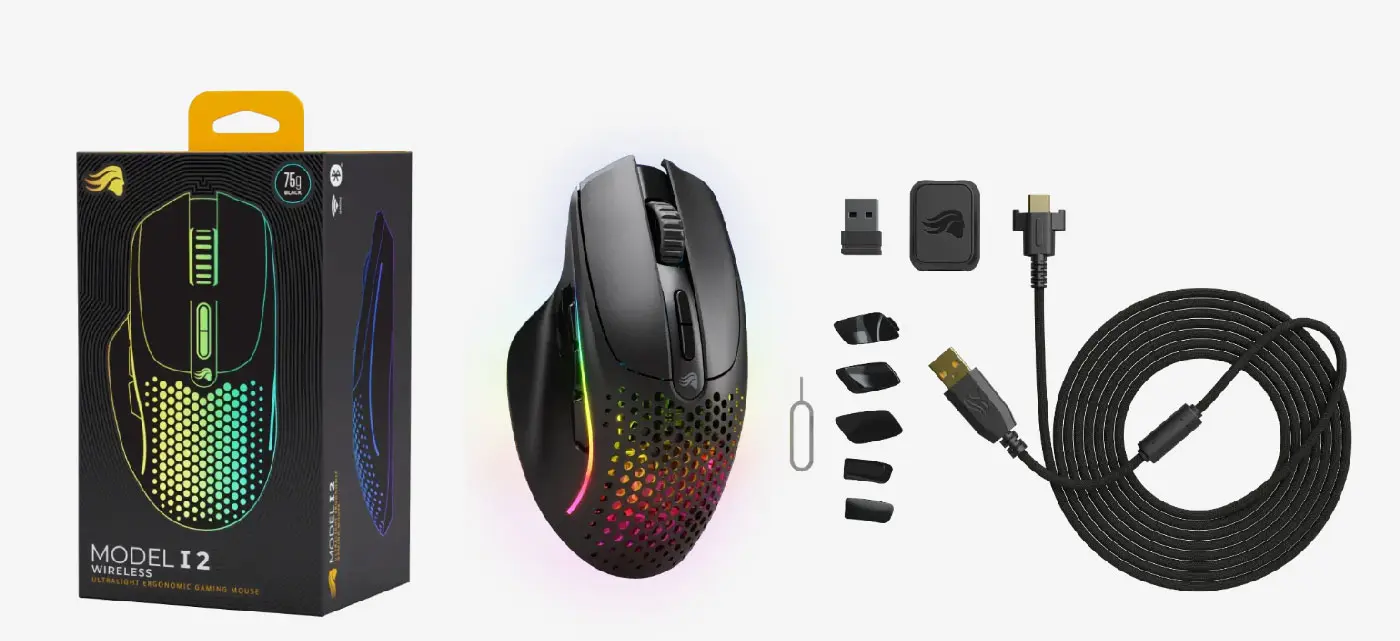 GLORIOUS Model I 2 Wireless Gaming Mouse - What's in the Box
