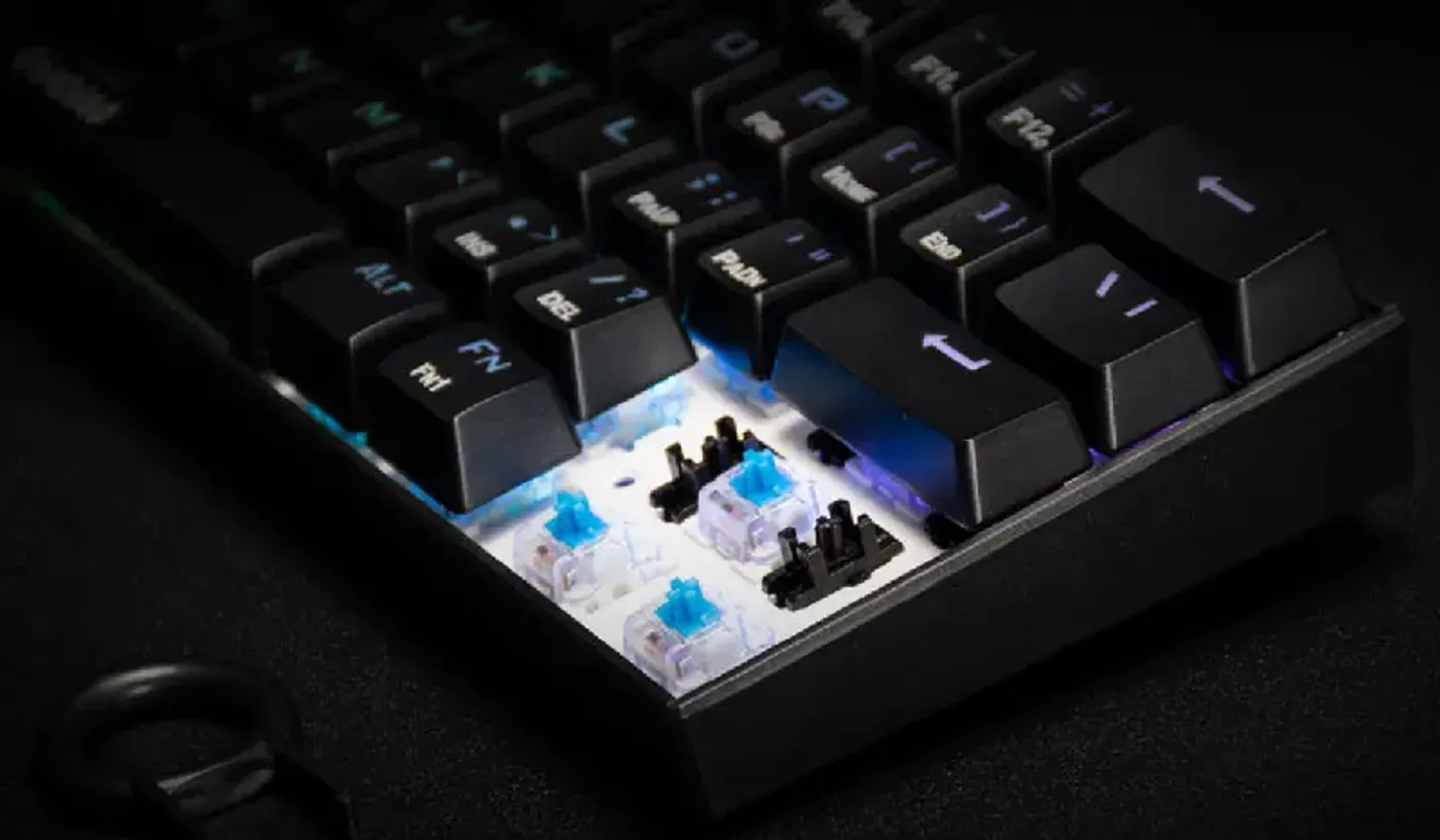 Mechanical switch durability of the Gamdias Hermes E3 gaming keyboard