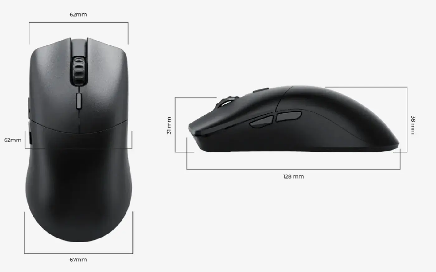 Technical Specifications of Glorious Model O 2 PRO