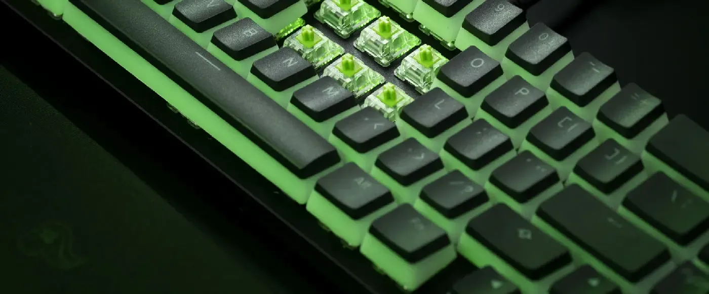 Pre-lubed Glorious Raptor 5-pin switches from a 36-piece pack