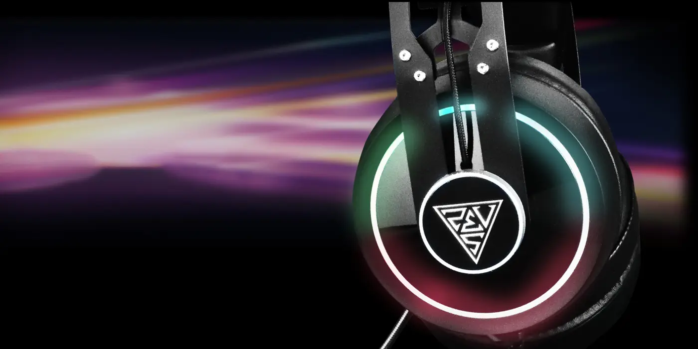 Gamdias Hebe P1A RGB Gaming Headset - RGB Stream Lighting