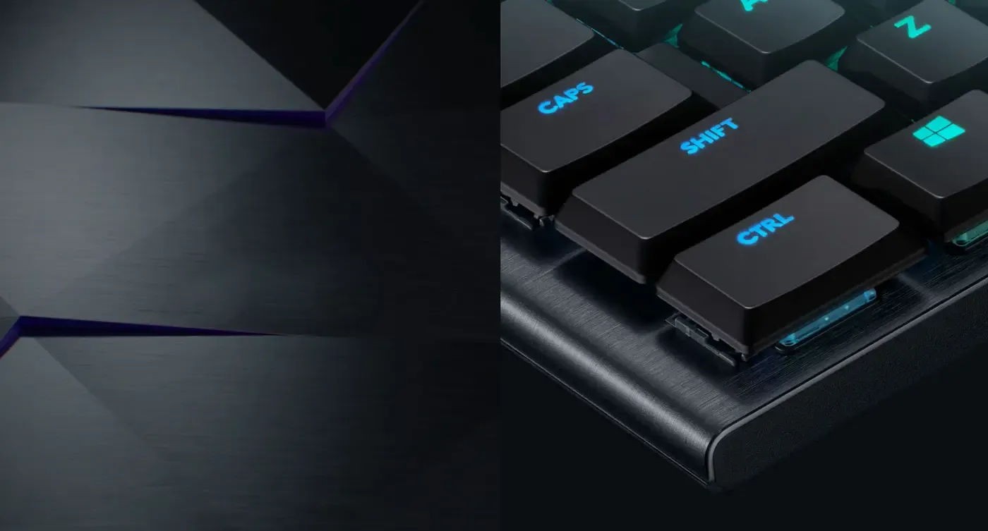 Brushed 5052 aluminium alloy top plate of the G915 TKL
