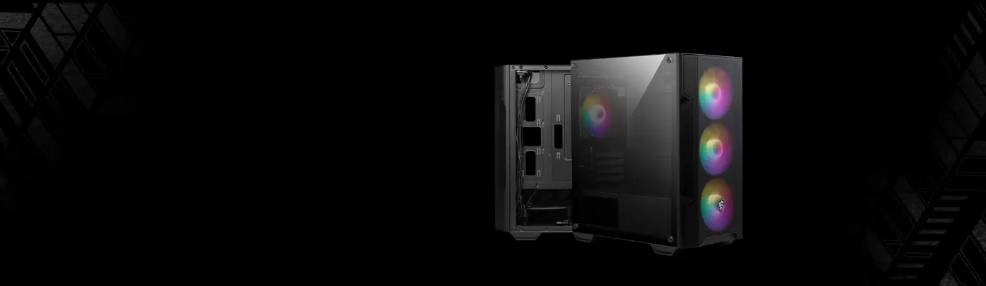 MSI Mag Forge M100A Gaming Case Mesh Front