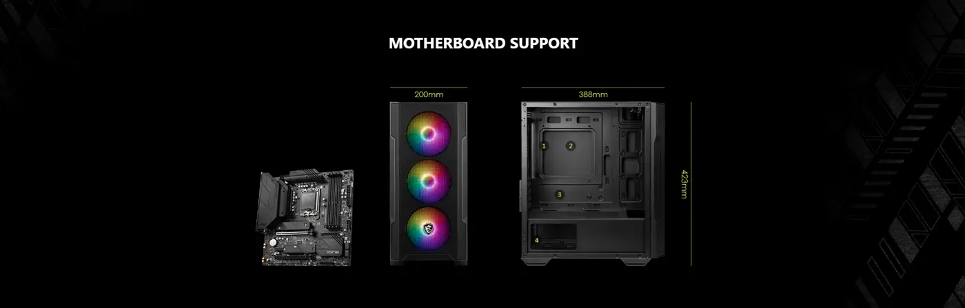 MSI Mag Forge M100A Gaming Case Additional View