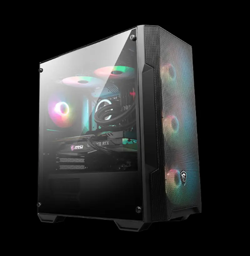 MSI Mag Forge M100A Gaming Case Color Options