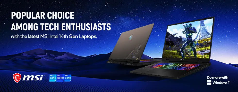 Intel 14th Gen MSI Laptops