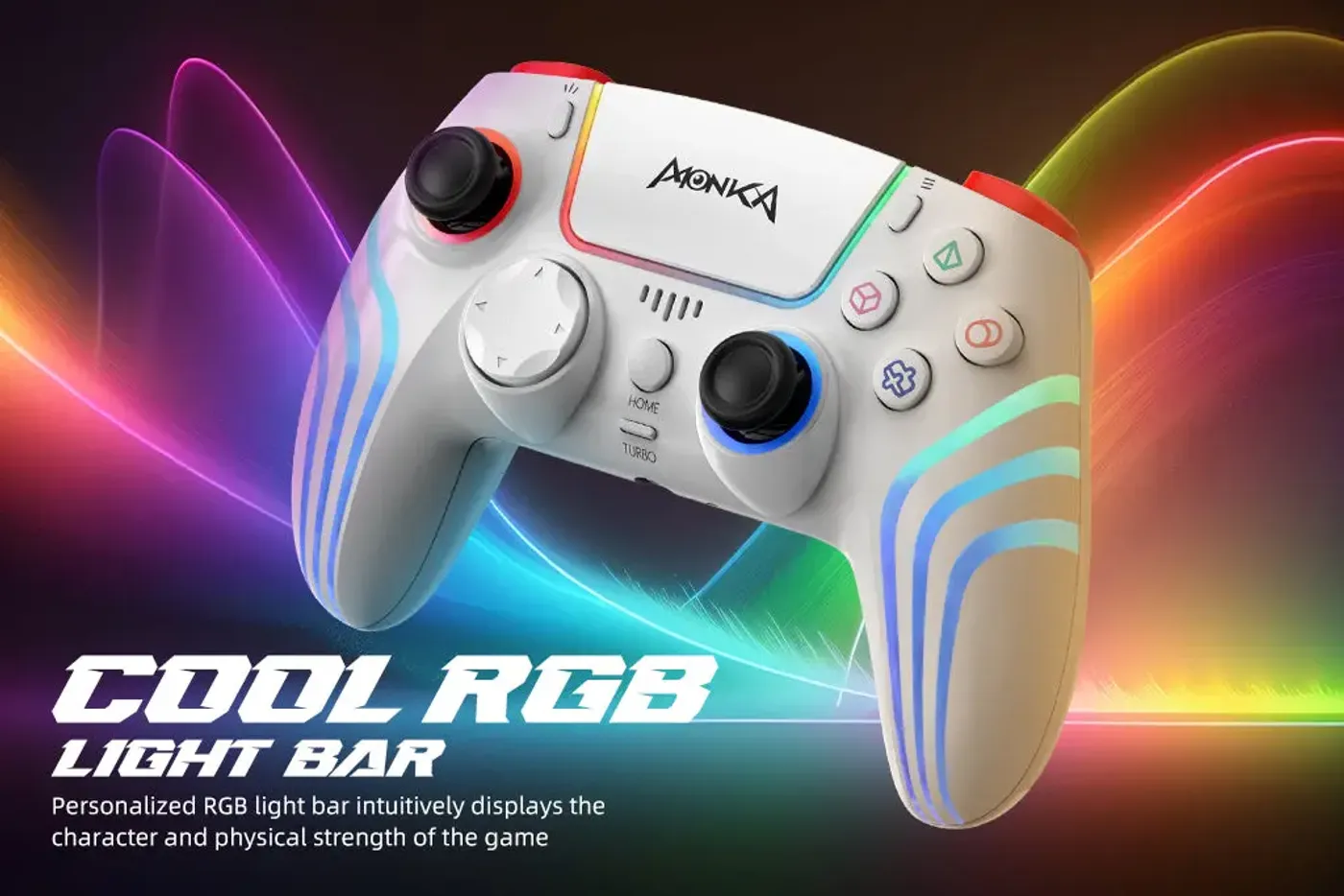 Side profile of the MARVO Monka Contra wireless controller