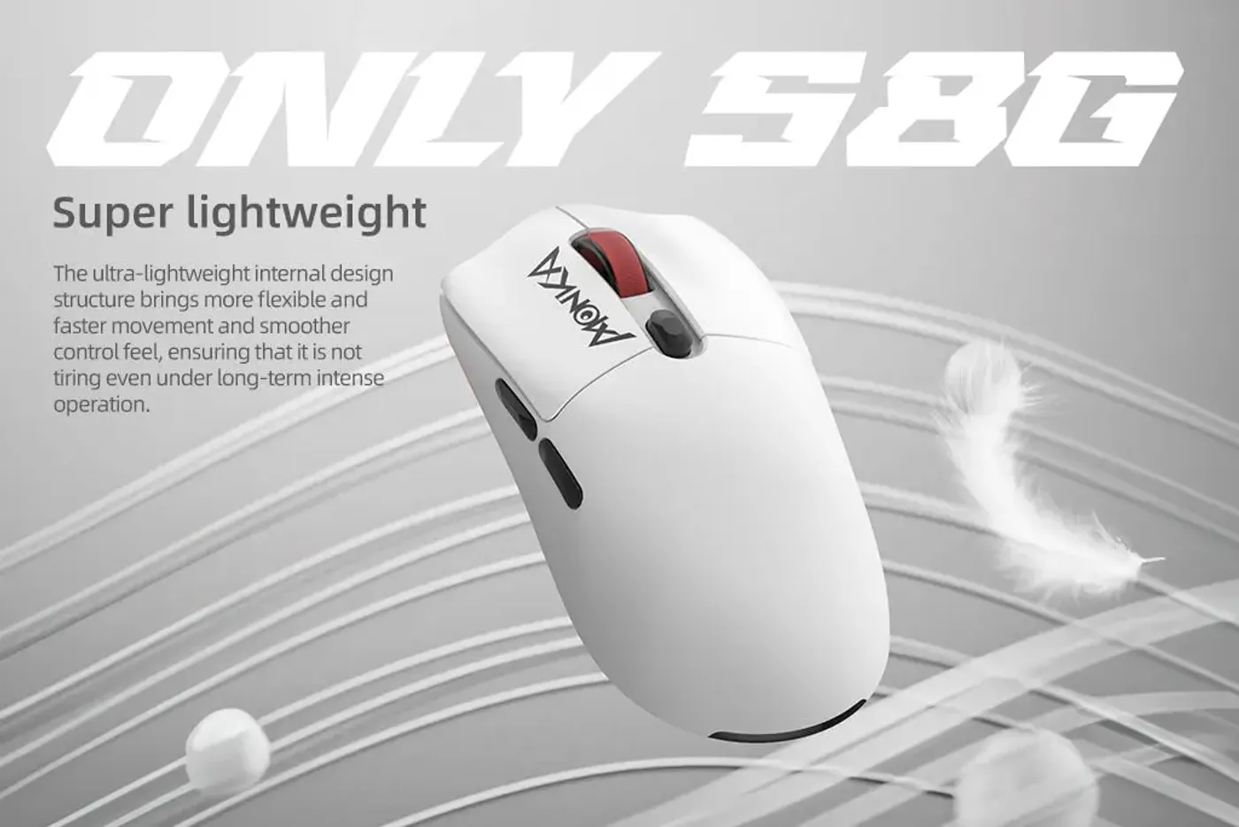 Programmable buttons on the side of the MARVO Monka Guru gaming mouse